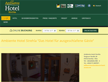 Tablet Screenshot of ambiente-hotel-strehla.de